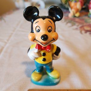 Vintage Walt Disney Mickey Mouse Ceramic Figure Wales Japan 1960